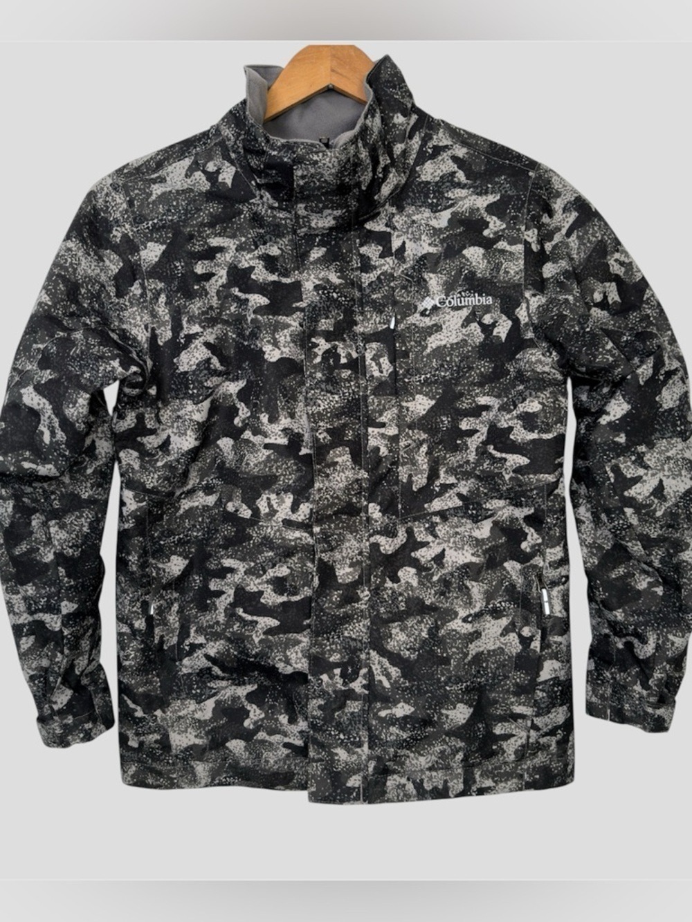 Columbia Omni-Heat Interchangeable Jacket Youth Medium Camo Techwear Gorpcore
